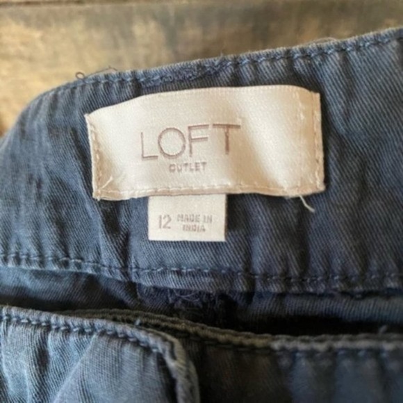 Loft Outlet‎ Gray Cargo Jogger Size 12 - Picture 13 of 14
